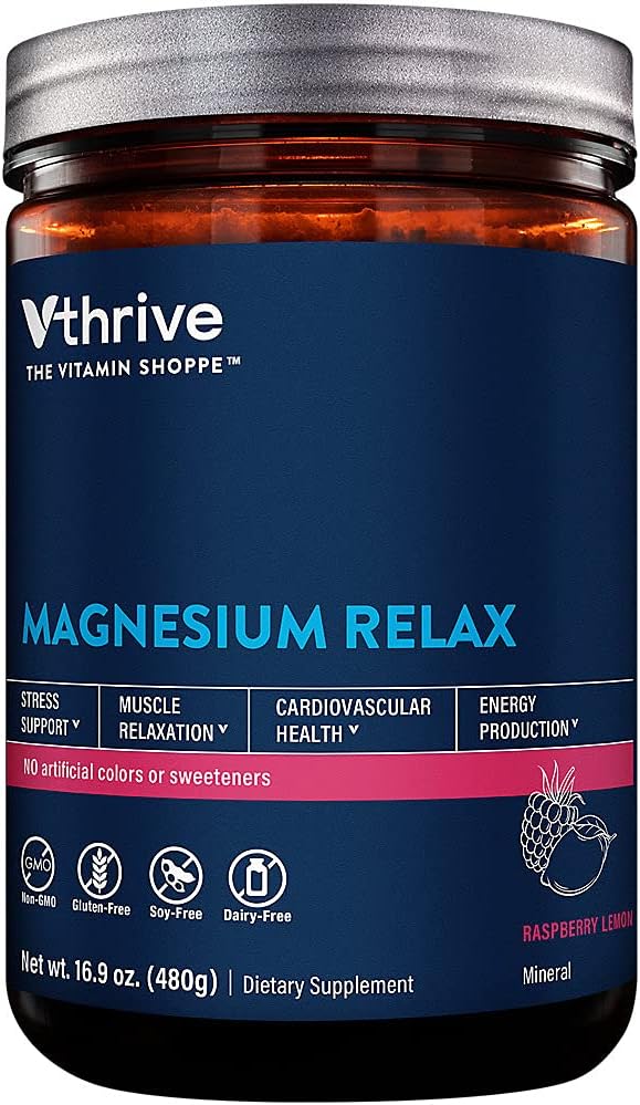 Magnezu Relax Powder - Pomaga Stress & Relaxation mięśni - Limonka malinowa (16.9 oz. / 100 Służenie)