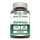 Amazing Melatonas Supplement Equipment 124; 10 Mg per Serving Equipment 124; 360 Tablets Equipment 124; Non-GMO Equipment 124; Gluten- Free Equipment 124; Made in USA