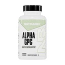 NutraBio Alpha GPC, Wsparcie Mózgu i Ulepszona Funkcja Pamięci, 300mg - 60 Kapsułki roślinne
