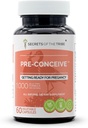 Tajemnice przed-poczęcia plemienia, 60 Kapsułki, 1000 mg, Vitex, Czerwona Malina, Czarny Cohosh, Czerwona koniczyna, Biały Peony, Shatavari. Przygotowanie do Pregancy 60 Kapsułki