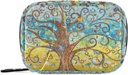 Naanle Tree of Life 7- Day Pill Organizer Bag z Zipper i Hook & Loop, Kompaktowy Rozmiar, Unisex, 8 Komory, Twill Canvas Cloth, Klasyczny styl
