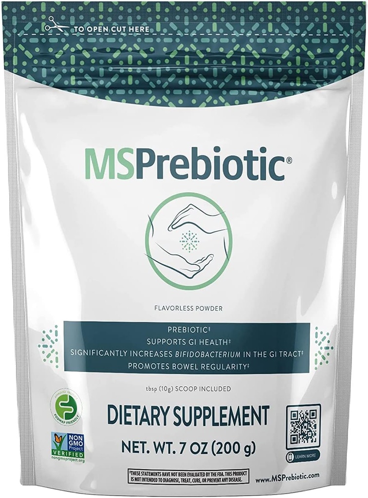 Prebiotyka Fiber Supplement Bardzo wysokie Źródło Fiber rozpuszczalny 124; Oryginalne Superfood Gut suplementy zdrowia, które karmią Probiotyki 124; Prebiotyczne Fiber Powder (7 oz)