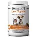 Vet Classics Liver Support Pet Supplement Health for Dogs, Cats - Funkcje wątroby - B- Vitamin, Glutathione, Milk Tistle - Soft Tablets, Chews - 120 Soft Chews