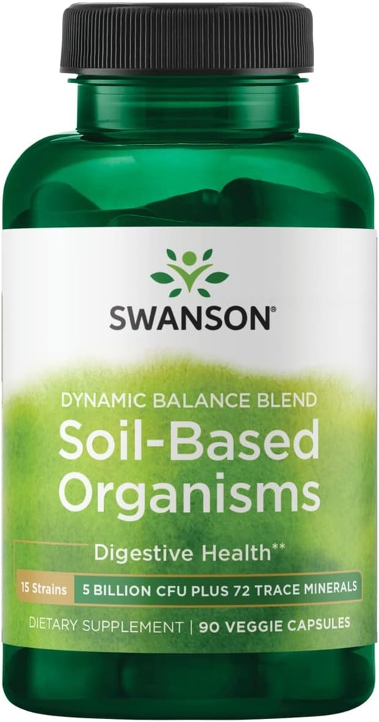 Swanson Ultra Dynamiczny Zbalansowany Mieszanka Organizmy oparte 5 Miliard Cfu 90 Czapki Veg