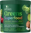Zielony proszek Superfood - Premium Organic Super Zielone Sok w proszku - Pakowane z probiotyki, Trawa pszenna, Enzymy, Spirulina, Chlorella dla Digestive & Gut Zdrowie, Smoothie Drink Mix - 28 Słupki