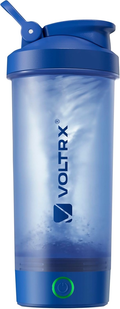 VOLTRX Butelka z shakerem proteinowym, Butelka z łączem USB C, Mikser do shakerem elektrycznym, Butelka z shakerem shakerem proteinowym, Butelka z shakerem proteinowym do shakerem proteinowym, Butelka z żelkami, BPA Free, 24oz