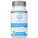 Ashwagandha & Shilajit - Ashwagandha KSM- 66 1000mg & Oczyszczony Shilajit Extract 200mg (50% kwasu Fulvic) - Brak sztucznych wypełniaczy, spoiw lub środków płynnych - Nadaje się dla Weganów