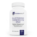 FürstenMED Glukozamina Chondroitin MSM Supplement - Chondroitin & Glukozamina Nutritional Supplements for Bones & Normal Cartilage Health - Wsparcie normalnego zdrowia wspólnego z witaminą C - 180 Kapsułki