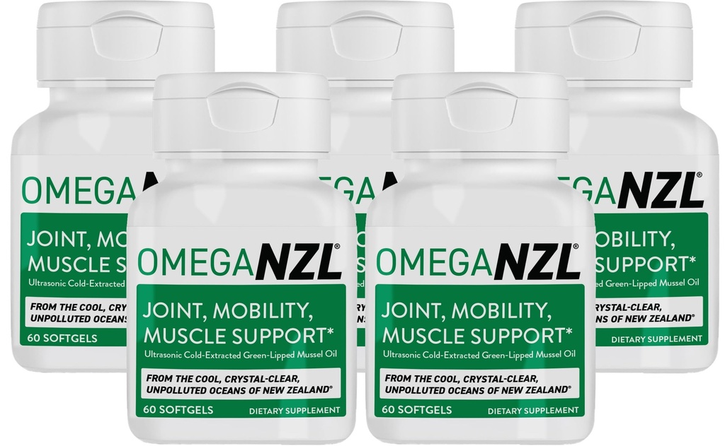 Original Omega-3 Joint Supplement Supplement, Best Natural Muscle Relief, Green- Lipped Mussel Oil, 300 Softgels, No Fishy Aftersmast