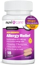 Feksofenadyna 180mg 24 godziny - Feksofenadyna Hydrochlorek 180 mg Antyhistamina dla Ulgi alergii, Hives, Nose Runny, Swędzenie, Porównaj z Allegra 24 godziny Non Drowsy Alergy Medicine (18 Count)