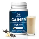 MRM Nutrition Gainer Protein with Probiotics + Postbiotics Xi124; Vanilla Flavored Xi124; 25g Protein Xi124; Whey Concentrat + Isolate + Micellar Casein Xi124; Slow + Fast Digesting Xi124; with Digestive enzymy Xi124; 18 Servings
