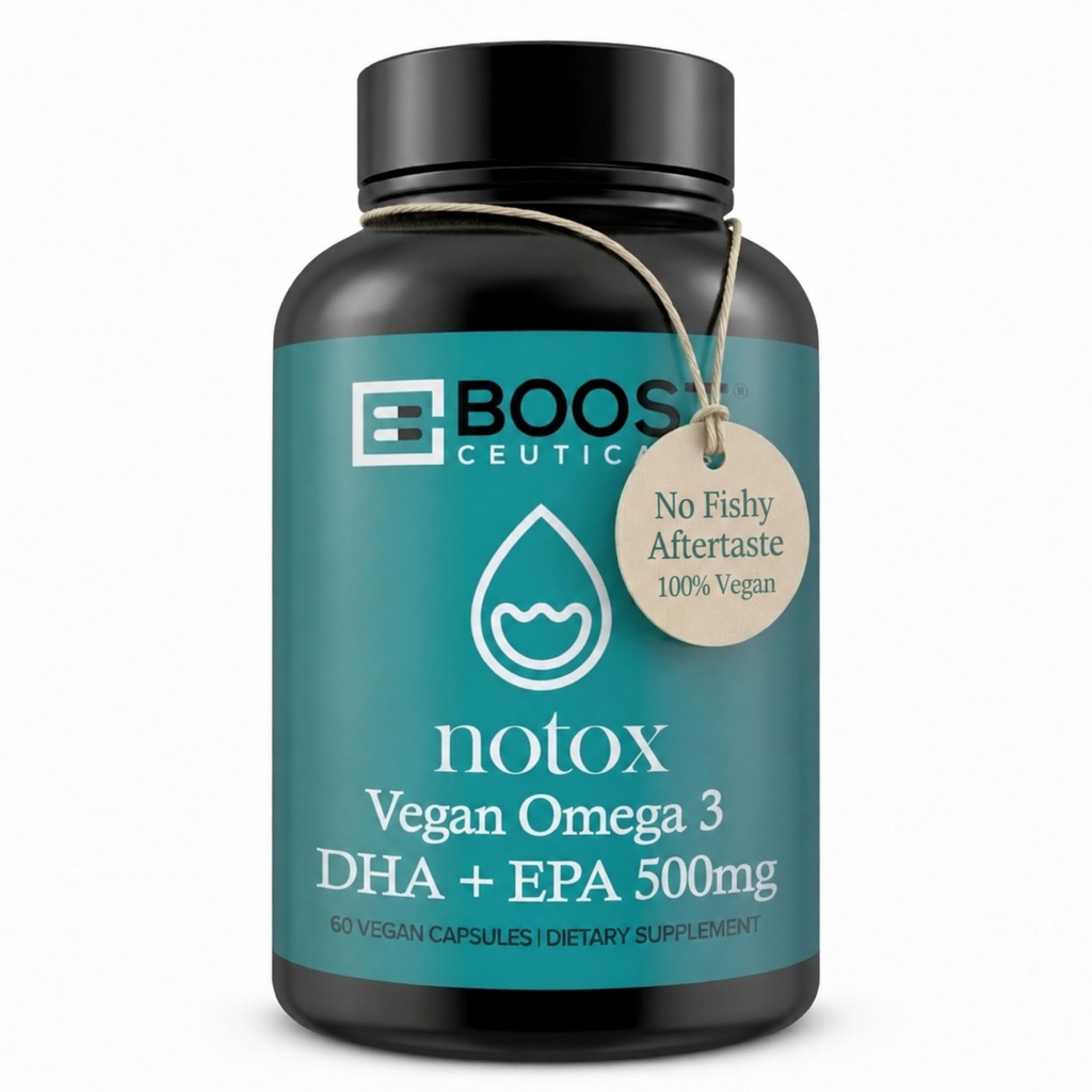 BoostCelsVegan Omega 3 Suplement 500mg Dha Epa Vegan Softgels - No Stearates Non GMO Gluten Free Agriculture 124; 60 Ct Heart and Brain Health