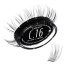 Lashify Curl 16mm Gossamer Eyelash Rozszerzenia Refill, czarny, DIY fałszywe rzęsy dla wyglądu naturalnego