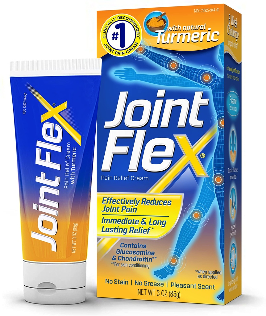 JOINTFLEX krem przeciwbólowy z Turmeric, artretyczno-przeciwbólowy, Joint Pain Relief, 3 Ounce Tube