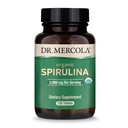Dr. Mercola Organic Spirulina - 2000 mg - USDA Organic - Wspiera normalne detoksykacji i immunologiczne zdrowie - Whole Food Superfood - Non-GMO, Gluten- Free & Soy - 120 Tablets