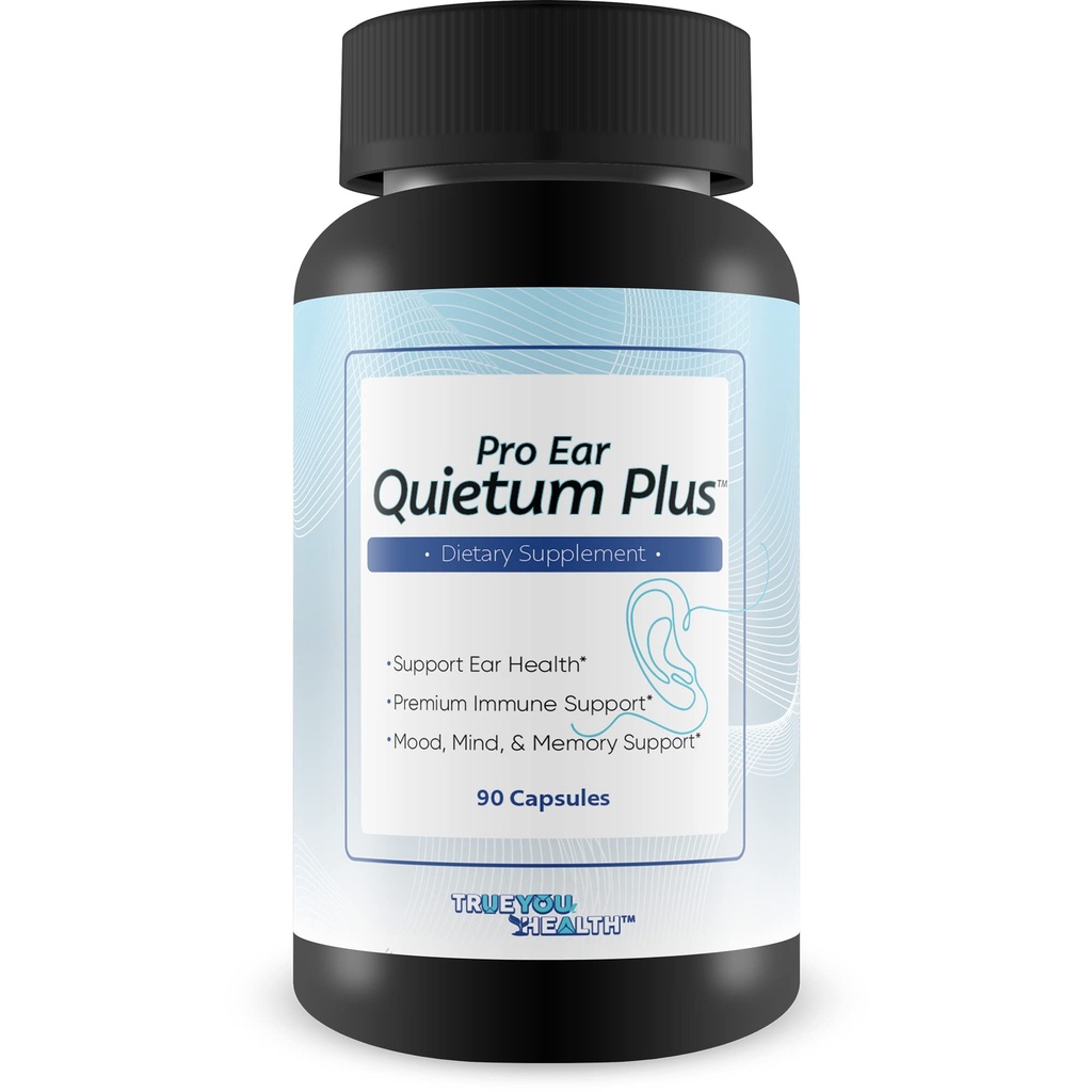 Pro Ear Quietum Plus - Natural Ear Supplement Supplement to Promote Health Auditory System - Aid Inner Ear & Middle Ear Health - Support Reduced Ear Ringing & Buzzing - Promowanie zdrowego słuchu