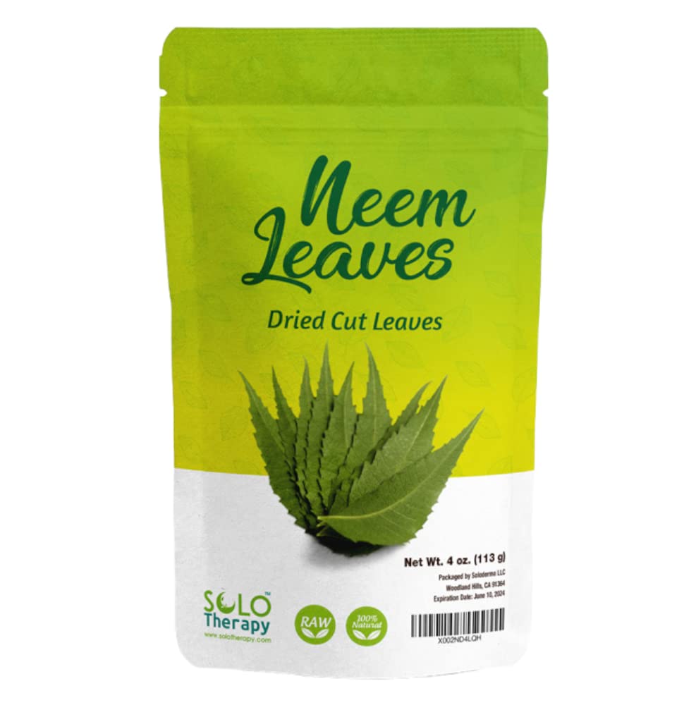 Neem Suche Cut Leaves, 4 oz., Margosa Leaves, Azadirachta Indica, Resealable Bag, Product From India, Packaged in the USA (4 oz.)