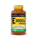 MASON naturalna witamina E 450 mg (1000 j. m.) - przeciwutleniacz i zasadniczy odżywczy, zdrowy system immunologiczny, skóra i oczy, suplement całego ciała, 50 Softgels