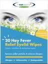 The Eye Doctor Hay Fever Relief Eyelid Wipes - 20x Jednorazowe chusteczki do oczu dla alergii i gorączki Hayfer - zapalenie, Wściekłe Swędzacze Oczy, Bóle głowy i Migreny - Chłodzenie Kojące Relief