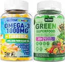 Wegańskie gumki Omega-3 + Super Zielone gumki