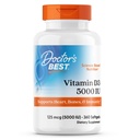 Najlepsze witaminy D3 5000 j.m. Softgels dla mężczyzn i kobiet - suplement D witaminy dla układu immunologicznego i wsparcia zdrowia serca, 125 μg na serving, Vit D 3, Non GMO, Gluten Free, Soy Free - 360 Softgels
