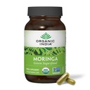 ORGANIC INDIA Moringa Kapsułki Organiczne - Moringa Suplement - Zielony Superfood, Moringa Liść Kapsułki, Czysty Supergreen, Wegan Zielonych, Nature 's Multivitamin, Wegan, Gluten- Free - 90 Kapsułki