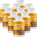 Liposomal Tocotrienols 1000mg - Wysoka biodostępność Witamina E Tocotrienole Suplementy, 95% Delta & 5% Gamma Tocotrienol Kapsułki Wsparcie skóry, Kości, Przeciwutleniacz, 600 Softgels