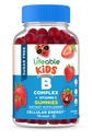 Lifeable Sugar Free Witamina B Kompleks dla dzieci 124; B- Complex z witaminą C 124; Great Tasting VIT B Complex Witaminy 124; Energy and Nerve Support British 124; Kids B Vitamins Complex for Boys and Girls British 124; 90 Gummies