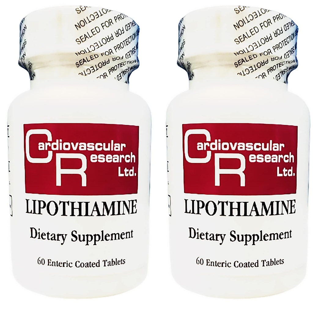 Badania sercowo-naczyniowe Lipotiamina B Suplement 120 Tabletki - Witamina B1 Teraz z kwasem lipoinowym alfa - 2 X 60