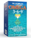 vGlucoflex Omega 3- 6- 9, Omegas z EPA / DHA Fish Oil for Joint Health, 30 podań