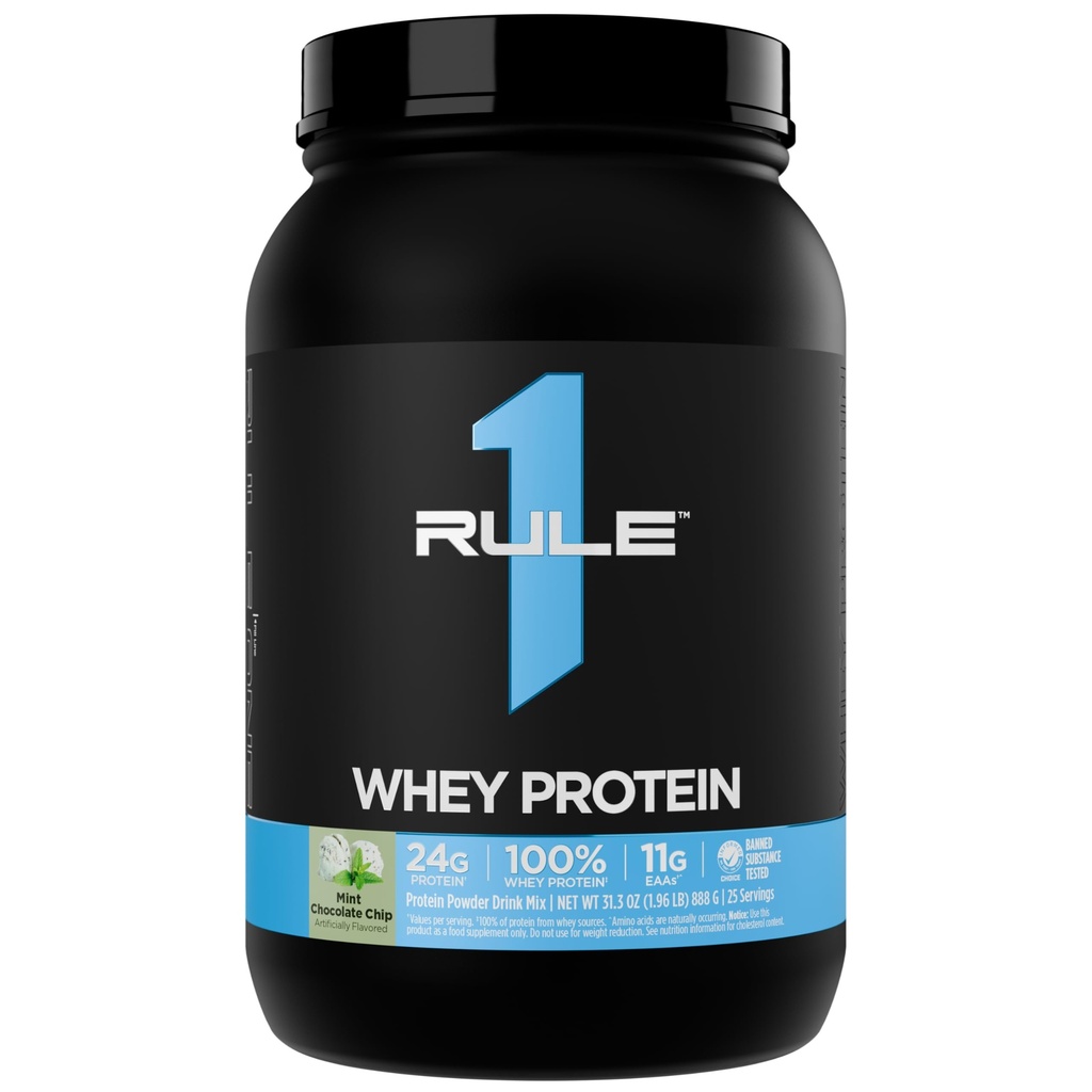 Artykuł 1 Białko serwatki - 24g Białko szybko działające z All- Whey Sources z naturalnie występującymi EAA & BCAA do odzyskiwania lub wykorzystania w każdej chwili (2 funty *, miętowy Czekoladowy Chip)