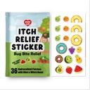 Hydrokoloid Itch Relief Patch, dla Mosquitos, Ticks, Midges, Sandflies Bug bite Relief, Anti- Itch Patch z Aloe i Witch Hazel, Insect bite Relief, Przyjazny dla dzieci, Natural Fruit Theme