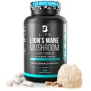 Lion 's Mane Mushroom Kapsułki - Pamięć, Focus & Clarity - Nootropic Brain Supplement with Ashwagandha, Tiamin (B1), Magnezu L- Threonate - Kognitive and Brain Support for Mental Energy, 240 Caps