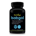 Isabgol Pzyllium Husk 500 mg Suplement, Doskonałe Źródło Fiber rozpuszczalny, 90 Kapsułki Veg