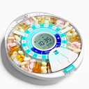 Zmodernizowany automatyczny dozownik dla osób w podeszłym wieku z alarmem: Smart Pill Dispenser Machine z 28- Slot, Mix- Proof Tech & XL LCD, Zwiększona trwałość dla codziennego zarządzania lekami