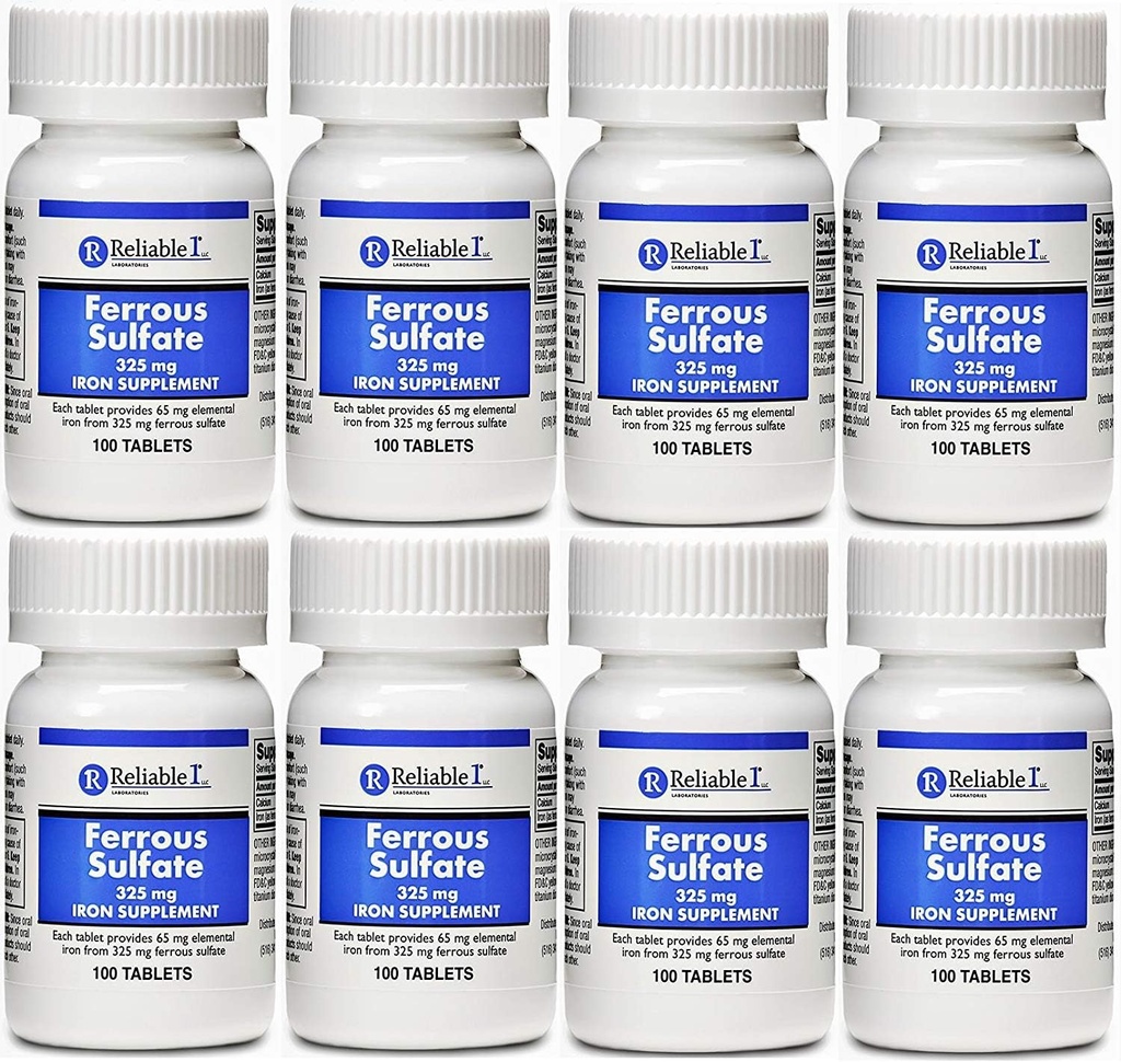 Żelazosiarczan żelaza 325 mg Generic for Feosol 100 Tablets PACK of 8