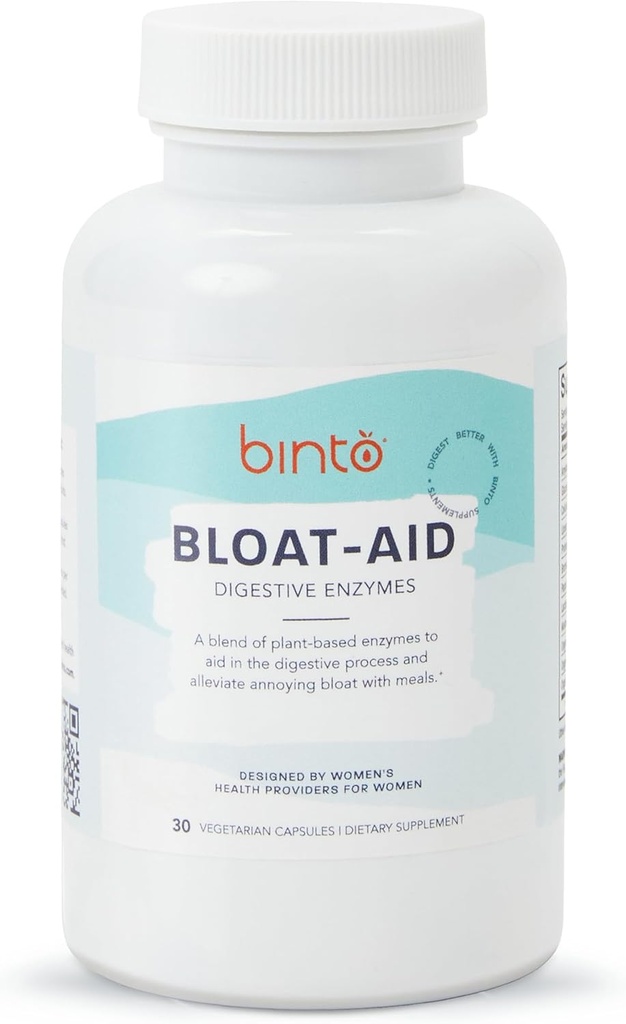 Bito Bloat- Assistance - Enzymy trawienne - Enzymy trawienne na bazie plantacji Suplementy do wsparcia Trawienia Zdrowia i Cut Down na Bloat - Preserve-Free, Gluten- Free, Non-GMO