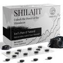 30 000 mg Shilajit Tablets, 100% Shilajit Pure, Himalayan Organic, Shilajit for Men and Women Rich in Fulvic Acid & 85 + Ślad minerałów, suplement Shilajit dla energii i układu immunologicznego, 60