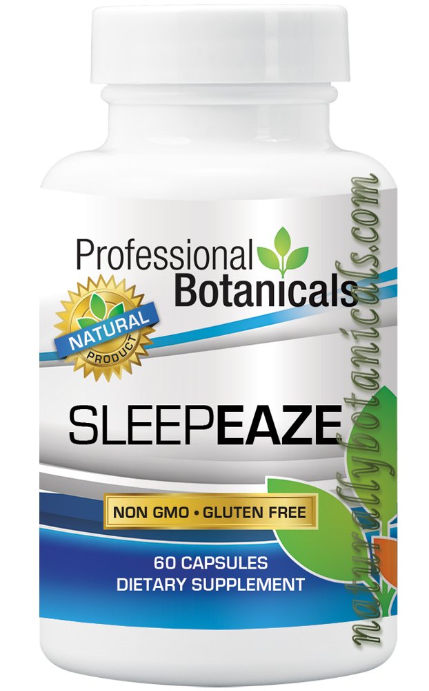 Professional Botanicals Sleep Eaze, Natural Sleep Aide Supplement, Non Habit Forming Sleep Supplement Valerian Root i niemiecki rumianek - 60 Kapsułka wegetariańska