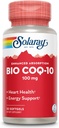 SOLARAY Bio CoQ- 10 100 mg 12 4; Zwiększona absorpcja 124; Witaminy A & E 124; Zdrowe Serce i Wsparcie Energetyki Komórkowej (30 CT)