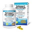 Naturalne czynniki RxOmega-3 Ultra Siła - Suplement diety dla wsparcia zdrowia mózgu i serca - Suplement do zdrowia oczu z EPA & DHA - Suplement z Omega-3 Kwasy tłuszczowe - 150 Softgels (75 Sług)