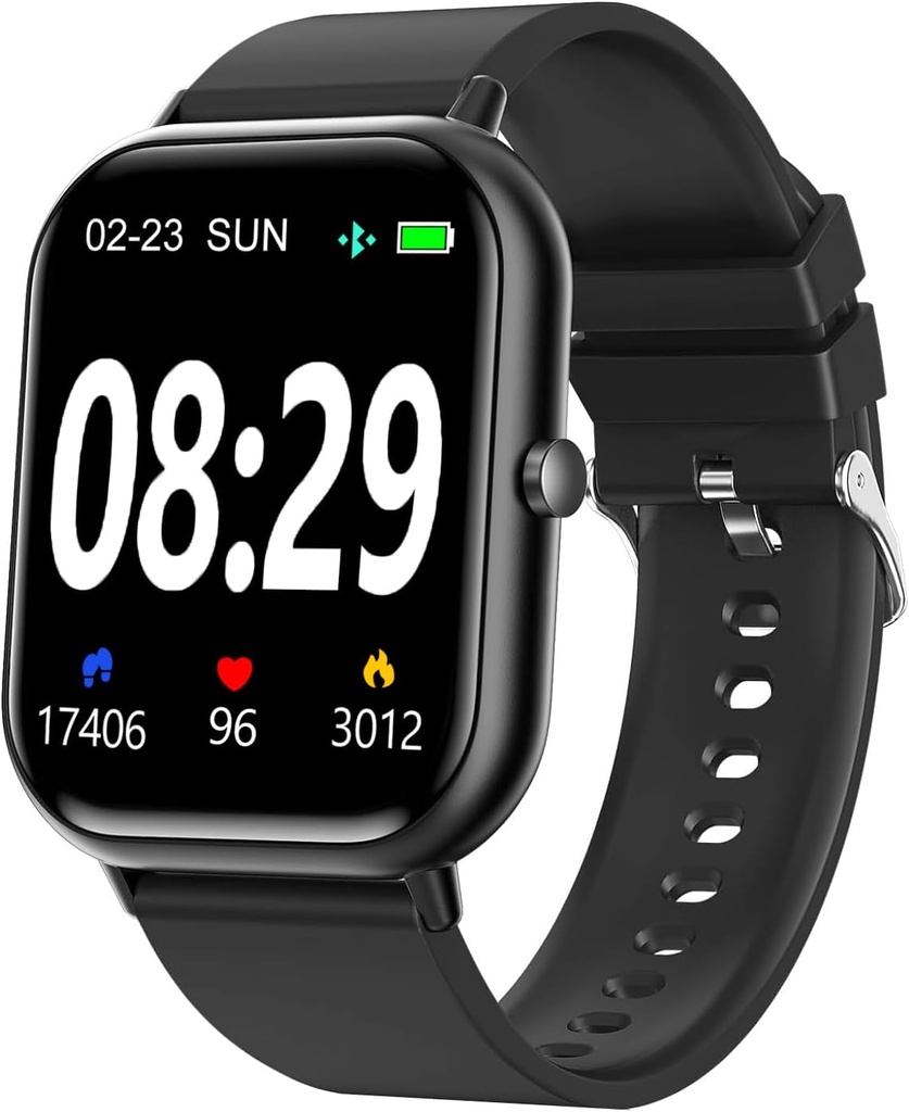 Smart Watch for Men Women SmartWatch 1.83 "dla iPhone Samsung Android Phone kompatybilny, Fitness Tracker Watch z pedometrem, Heart Rate / Sleep Monitor, Blood Oxygen, IP68 Wodoodporny