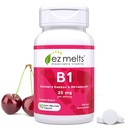EZ Rozpuszczalna witamina B1 25 mg, bez cukru, 45- Day Supply - 1 opakowanie