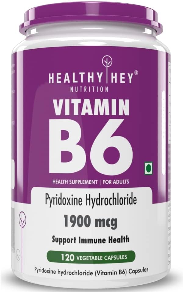 Witamina B6 Pyridoxine - 120 Veg. Kapsułki.