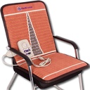 MediaCrystal Far Infrared Chair Mat - 40 "L x 20" W - Natural Amethyst - FIR Ogrzewanie 86- 158 ° F (30- 70 ° C) - Negatywny Ion - Original Montrerer- Hot Stone Pad