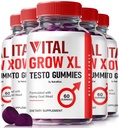 NutraRize (Opakowanie 5 Vital Grow XL, Oficjalny Vital Grow XL Gummies Testo dla mężczyzn, Boost Stamina i Gummy zaufania dla menów, Vital GrowXL Men Support Gomitas (300 Gummies)