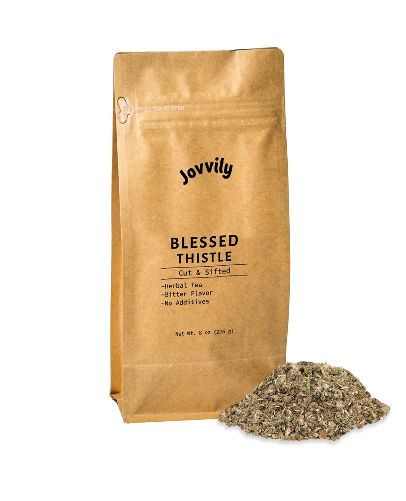 Jovvily Blessed Thistle Herb, 8 oz, Herbata ziołowa, Cięcie & Sifted