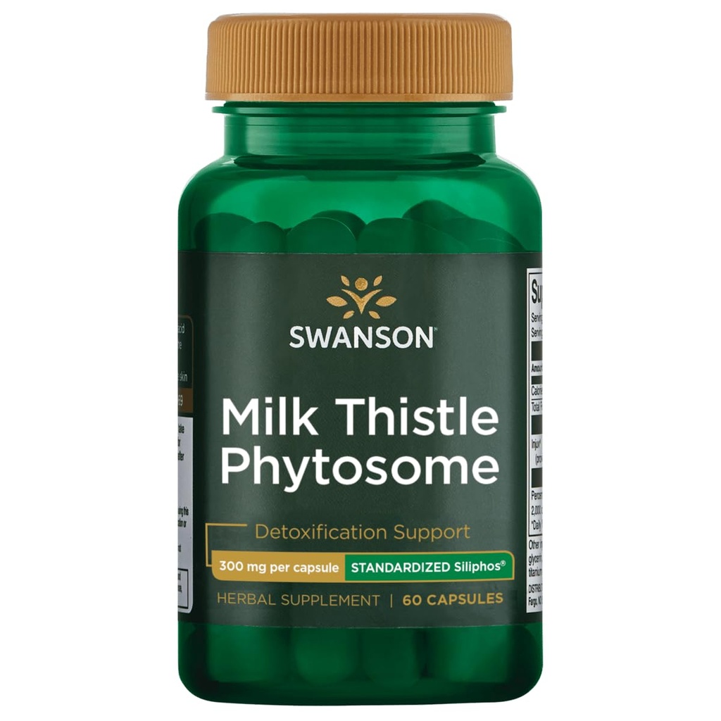 Swanson Silifos Mleko Thistle Phytosome 300 Miligramów 60 Kapsułki