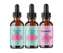 JoySpring B- Complex & Vital Vits z Magnezu Drops Bundle 124; Natural Sourced Kids Witamin & Minerały 124; Non-Alcoholic, Sugar- Free Liquid Formula Sugar 124; Vegan & Vegetarian Liquid Drops Suplement