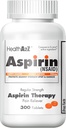 HealthA2Z Aspiryna 325mg Aspiryna 124; 300 Counts Aviation 124; Siła regularna 124; Orange Safety Coated Tablets